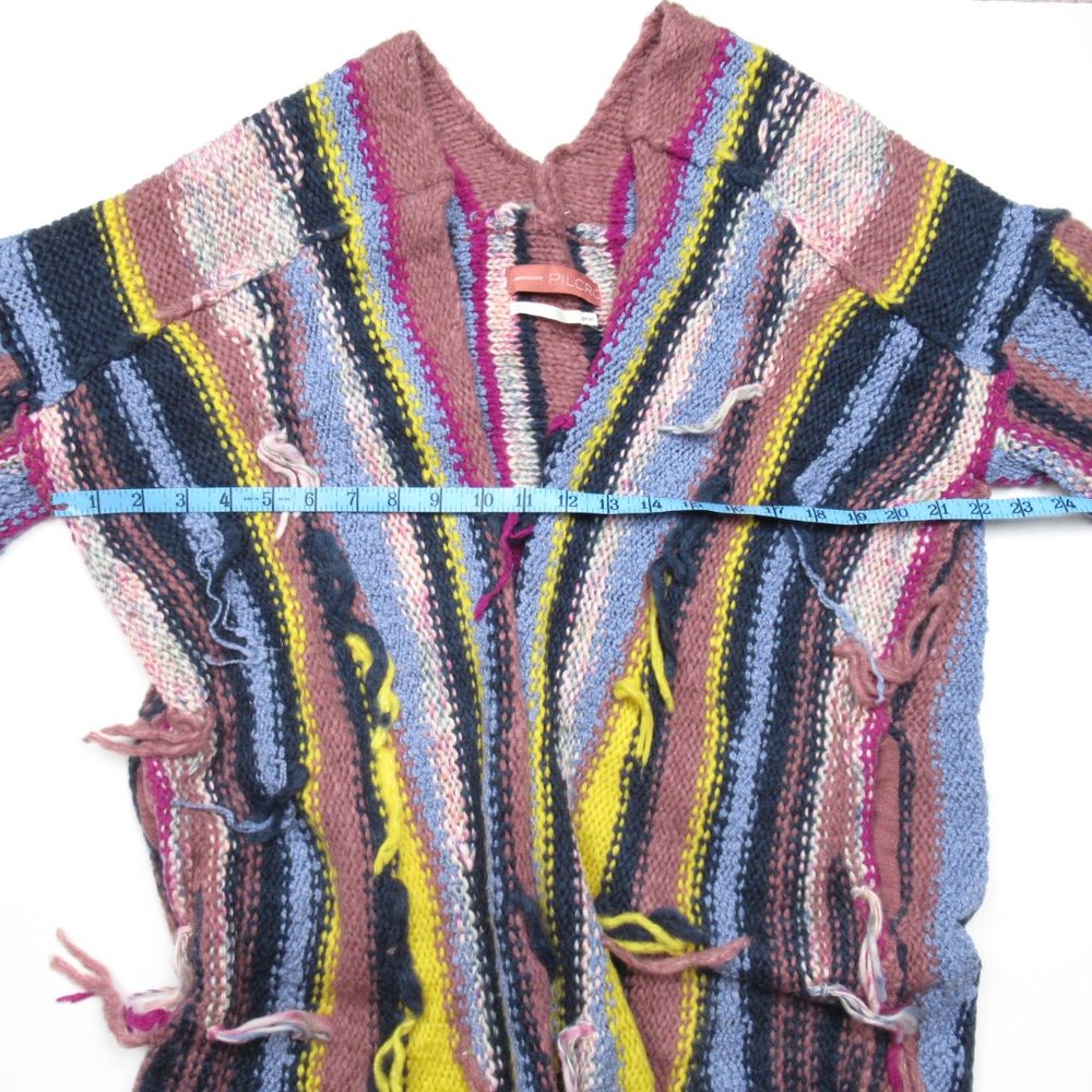 Anthropologie Pilcro Dreamer Striped Duster Sweater Multi Stripe - XS / S Petite - Picture 7 of 11